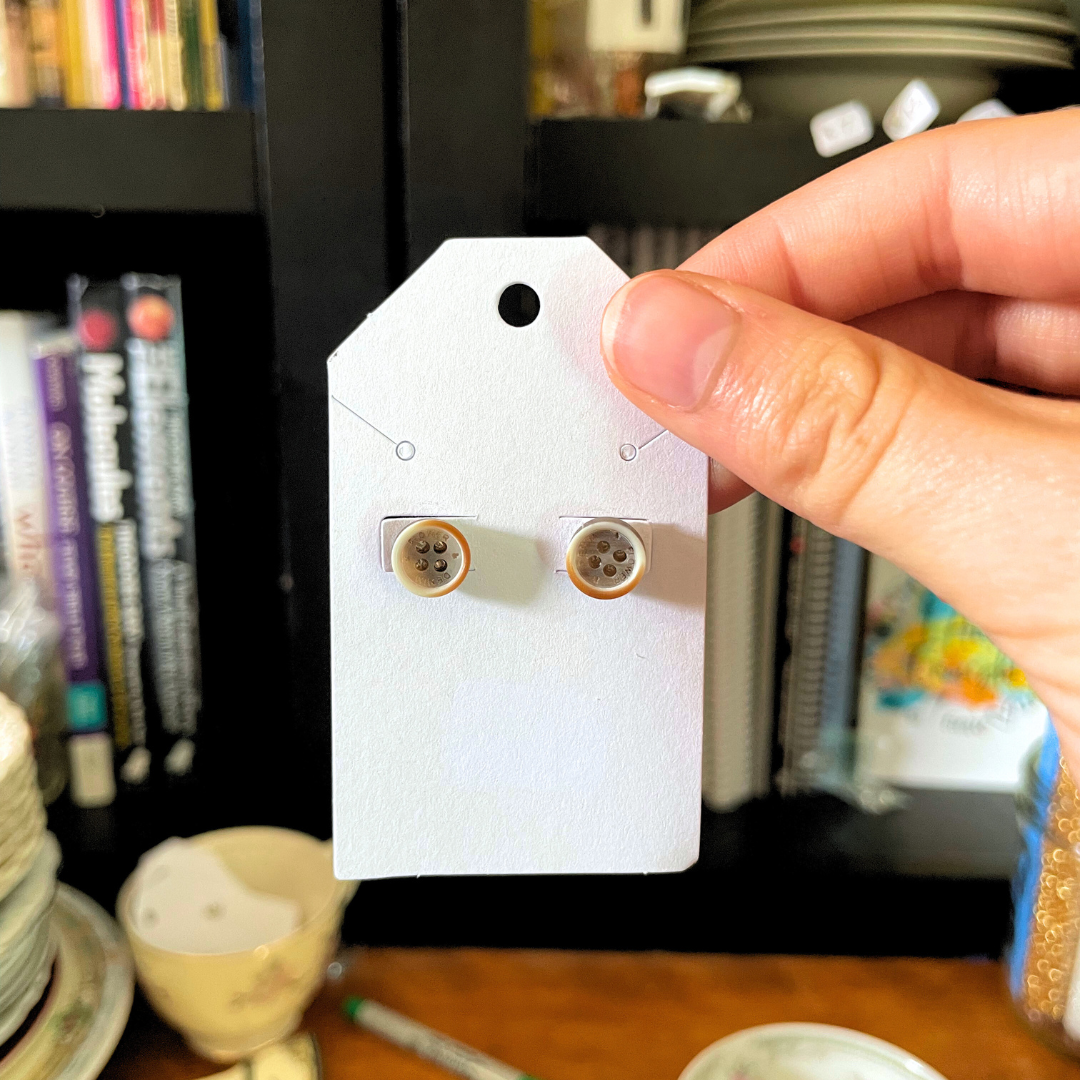 Cute-as-a-Button Earrings