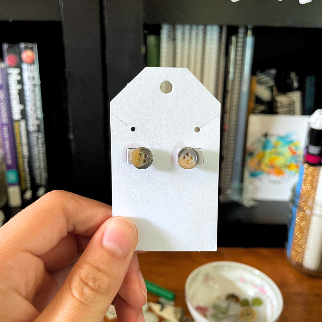 Cute-as-a-Button Earrings