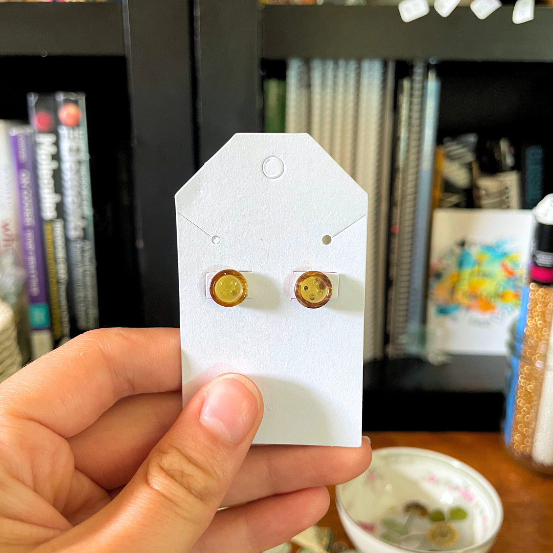 Cute-as-a-Button Earrings