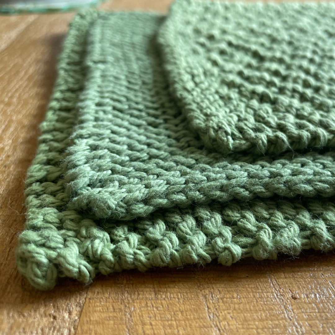 Hand-Knit Potholder Set