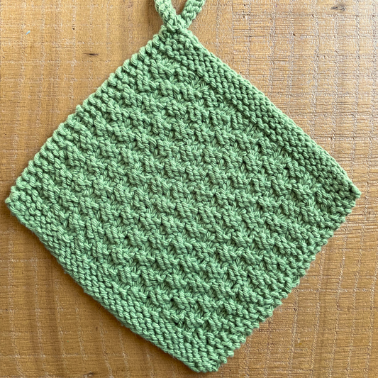 Individual Hand-Knit Hot Pad (6in)